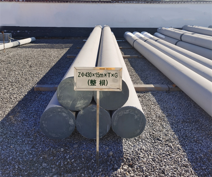 阿坝430×15米×T×G终端电线杆
